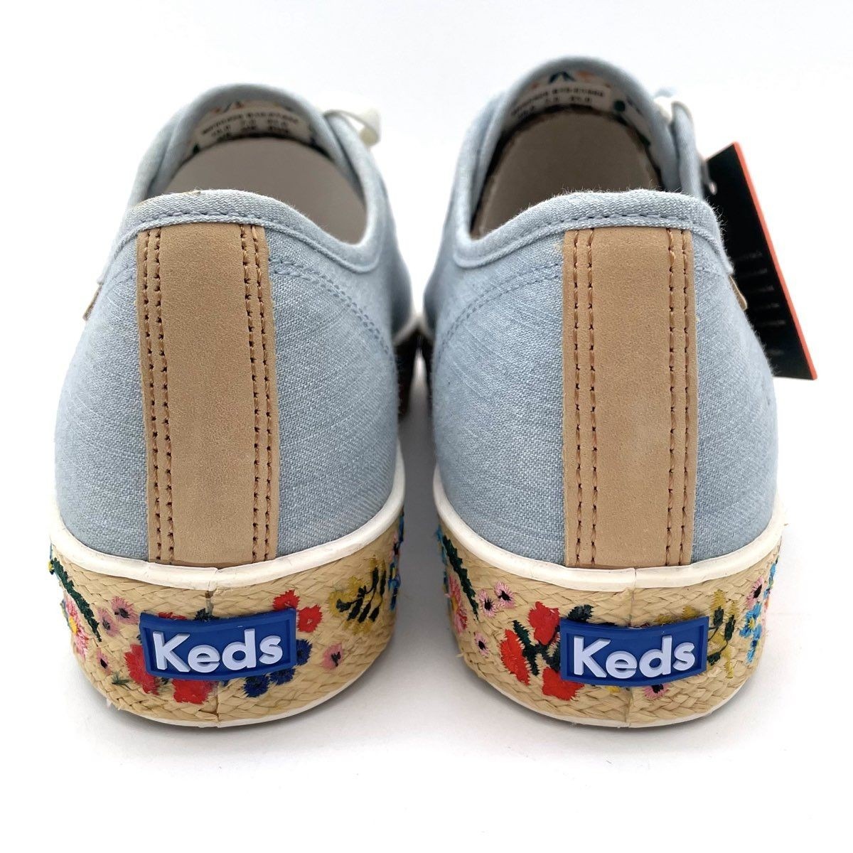 Keds X Rifle Paper Co. Triple Kick Floral Platform Blue Women's Size 10 Nwt — image 4 of 8